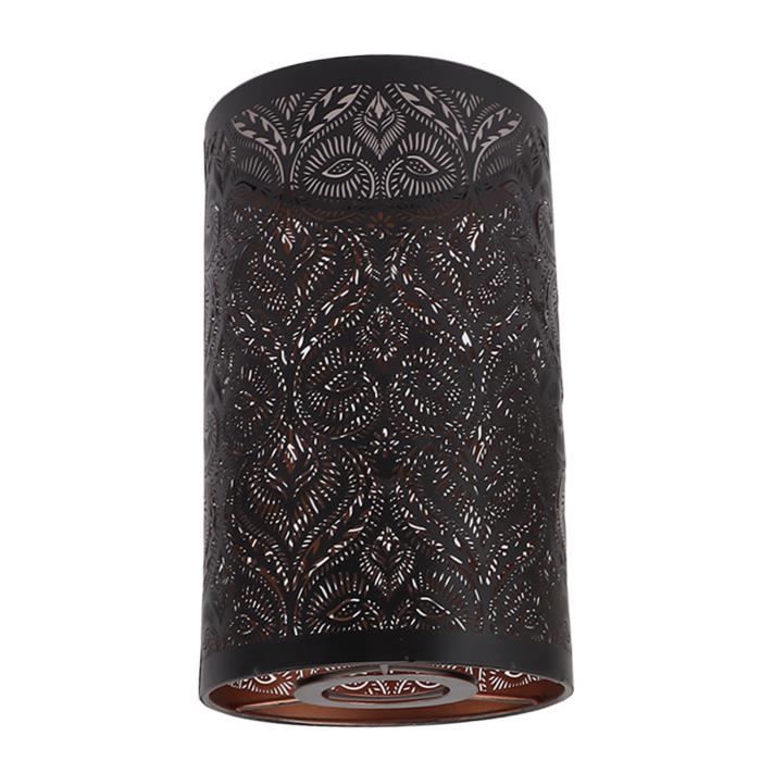 Projection Lumière Artistique Abat-jour Fer Forgé Sculpture Creuse