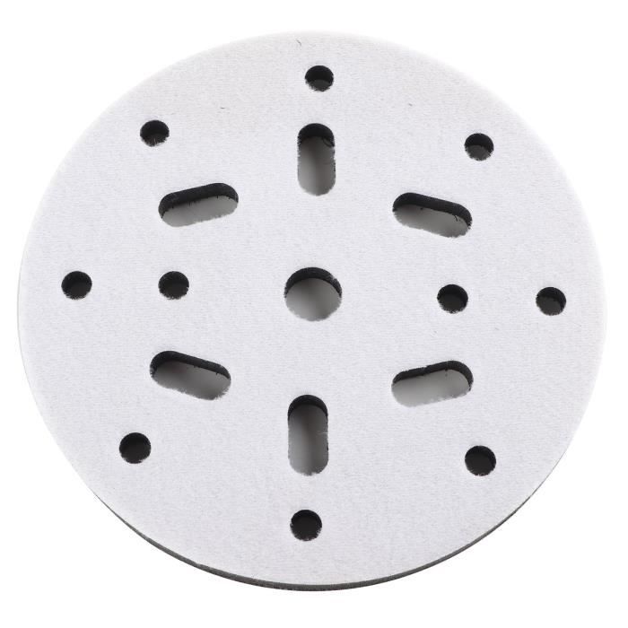 Tampon D'interface En éponge Souple à 15 Trous, 6 Pouces, 150mm, Tampons De Ponçage, Disque De Support, Disques De Ponçage à Crochet Et Boucle Pour Polisseuse
