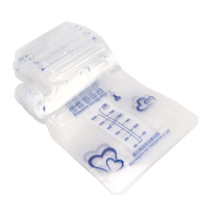 EBTOOLS sacs de lait maternel 30 pièces 250 ml sac de stockage de lait