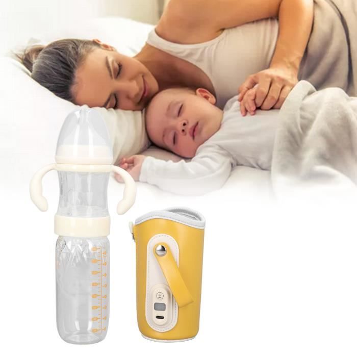 Chauffe-biberon Portable 500ml - Température Réglable (max 55°C), Rechargeable USB-C, Autonome, Pour Lait/café/thé