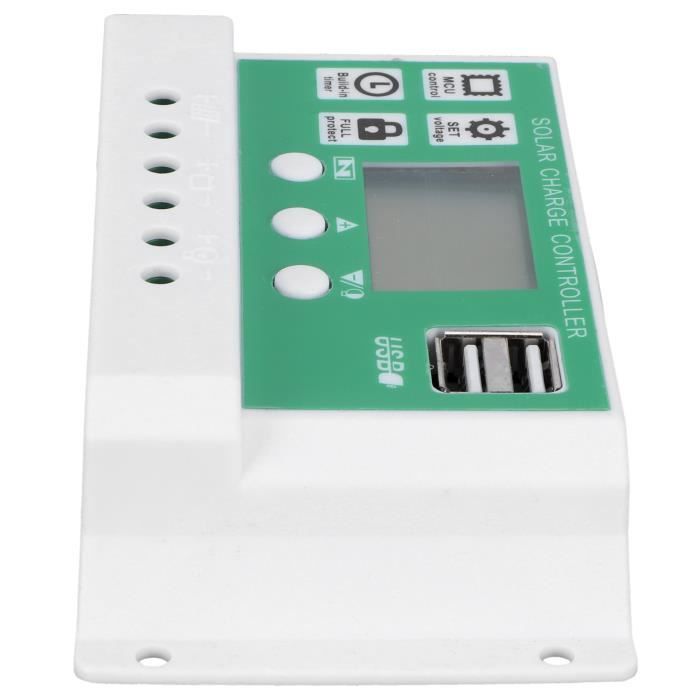 Régulateur de batterie solaire LCD pour bateau caravane camping-car