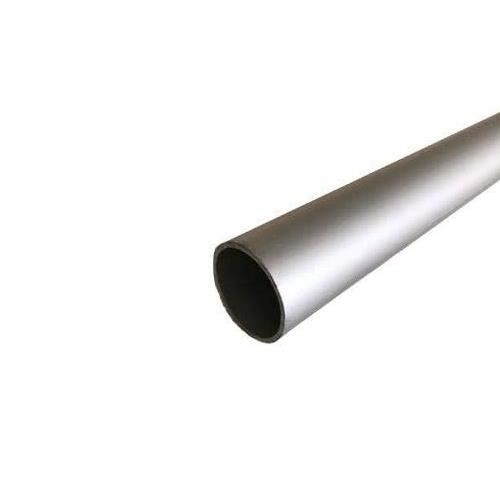 tube penderie rond aluminium, diamètre 25 mm, satiné argent, lg 1000mm