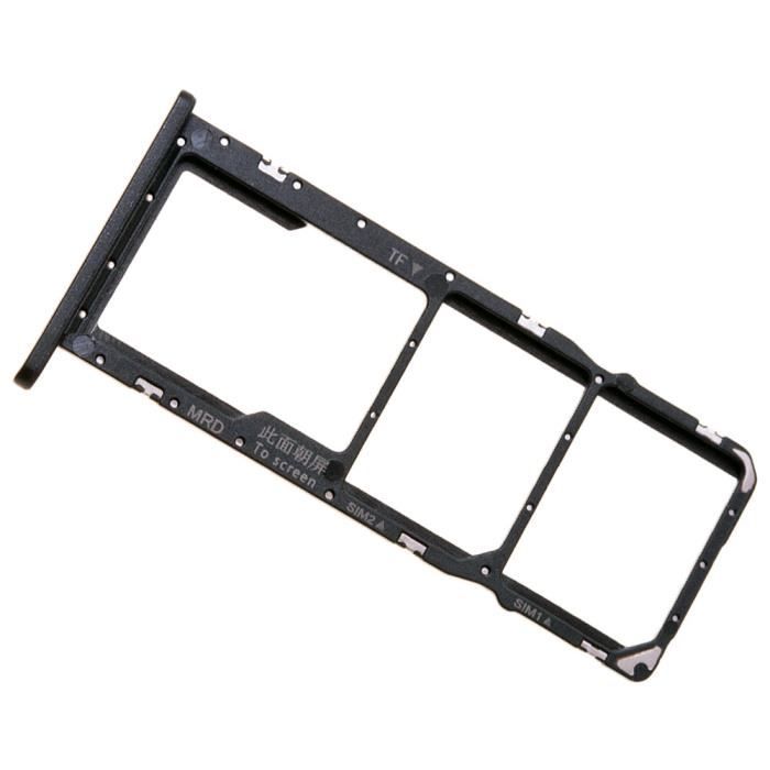 Huawei Y6 2019 Tiroir Carte Dual SIM et Support Micro SD Piece de Remplacement Original