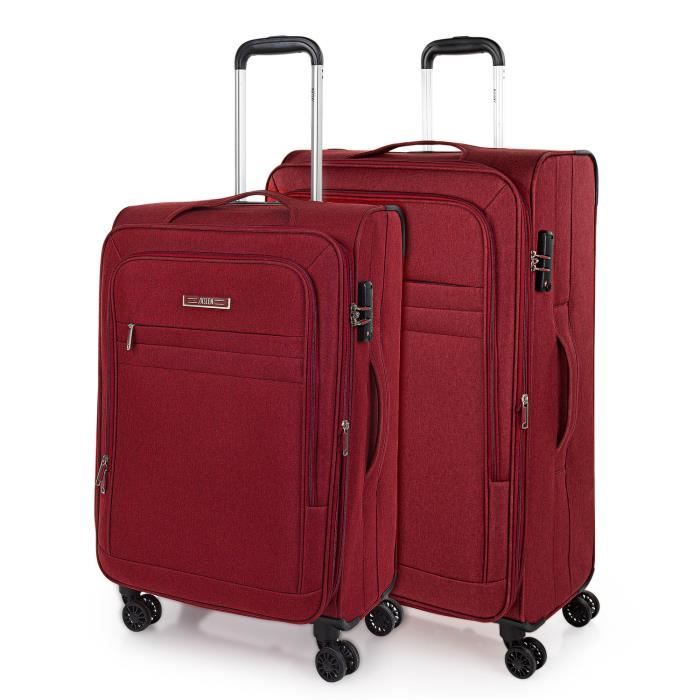 Valise Souple Set Valises ITACA Roues, Tissu Polyester, Verrou