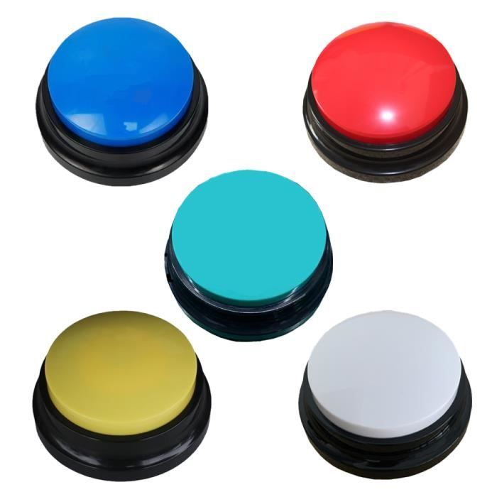 Meilleurs prix pour 5 pcs Boutons de chien pour la communication Boutons enregistrables vocaux Chien pour les mots et les boutons de réponse