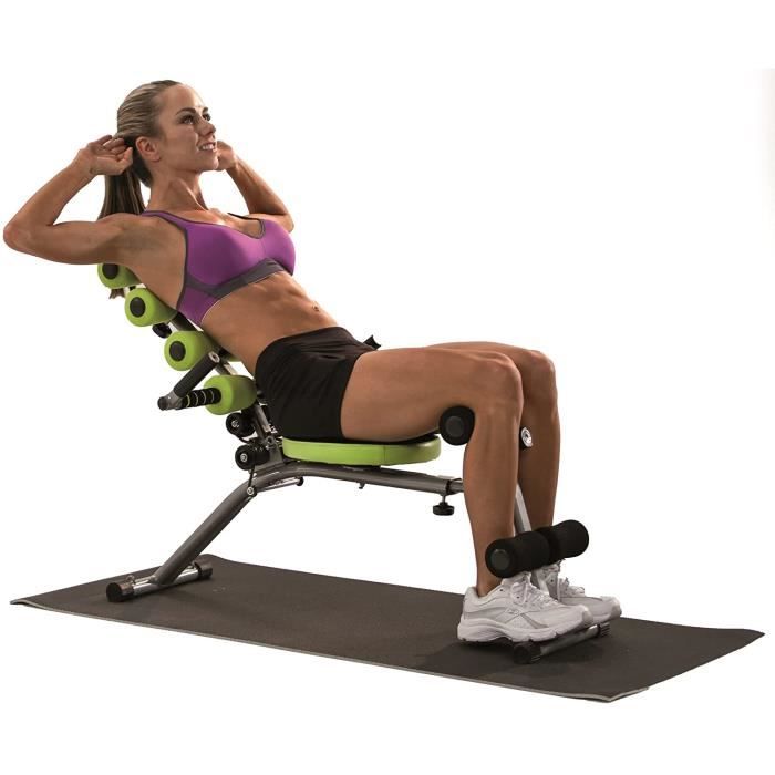 Machine Abdominaux FXR Sports - Planche à Roulettes Pour Crunch Et Gainage, Réglable