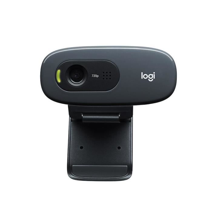 Webcam - LOGITECH - C270 - Filaire - USB 2.0 - Résolution 1280x720