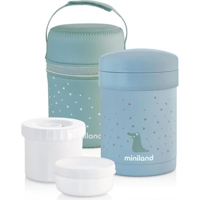 Miniland Thermos Pour Purees Et Aliments Solides Avec Hermetiques Thermetic Azure Cdiscount Puericulture Eveil Bebe