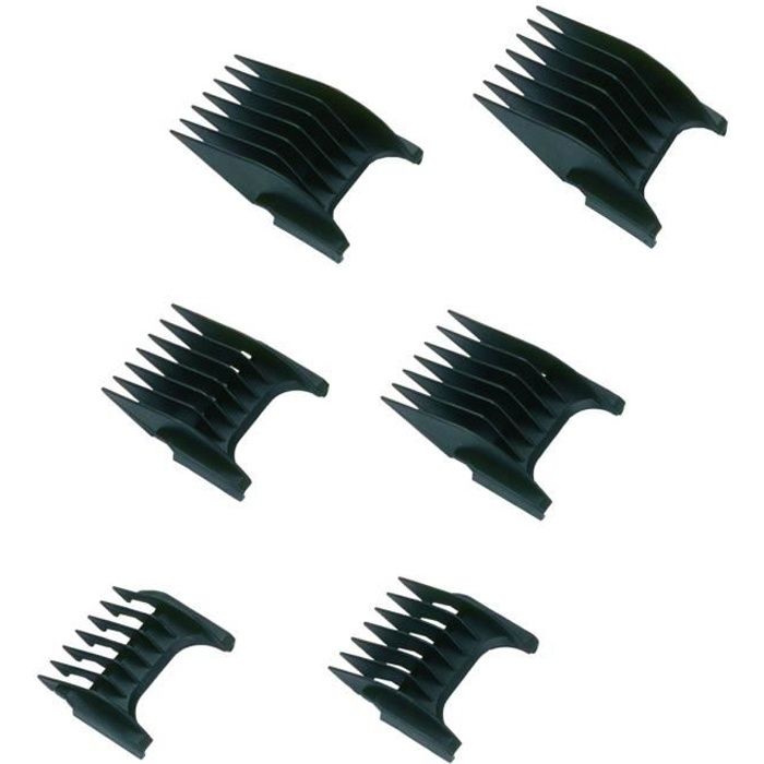 Meilleurs prix pour MOSER - Jeu de 6 sabots de tondeuse MOSER pour 1230 REX et PRIMAT, 1400,1660,1853,1854,1872,1873,1881