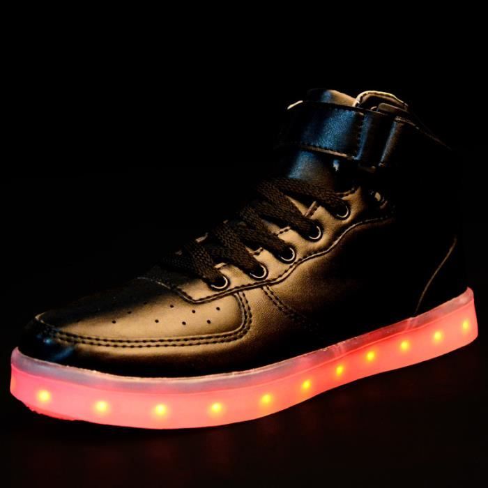 Chaussures LED Lumineuses USB Rechargeables - Baskets Clignotantes Unisexe - Pour Fête, Club, Cosplay - Homme Femme Adulte
