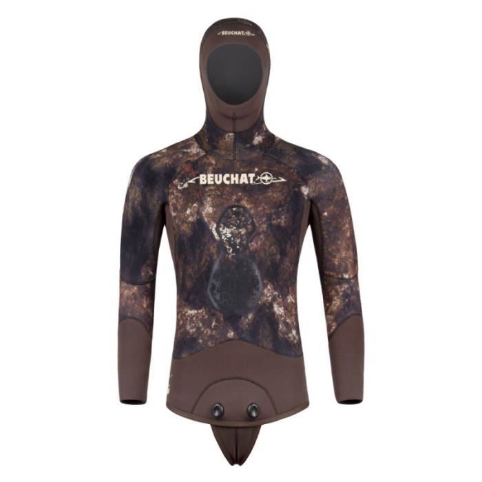 Veste de plongée Beuchat Rocksea Trigocamo 5 mm - marron/noir - XS