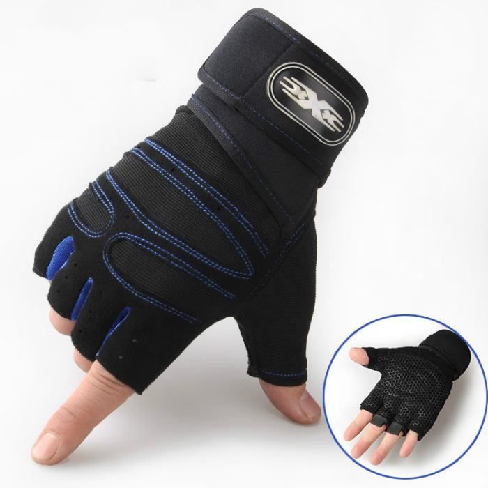 Gants Mitaines Vélo Moto Protection Anti-choc Antidérapant Gants Fitness Sport de Plein Air Gants Mitaines Vélo Moto Protection Anti-choc Antidérapant Gants Fitness Sport de Plein Air