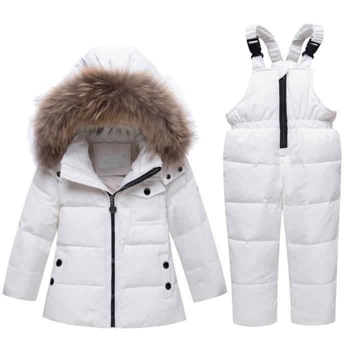 Combinaison De Ski Bébé,Combinaison De Neige pour Bébés Garçons Et  Filles-Doudoune En Duvet+Pantalon Ski pour Enfants,Blanc,90cm - Cdiscount  Sport