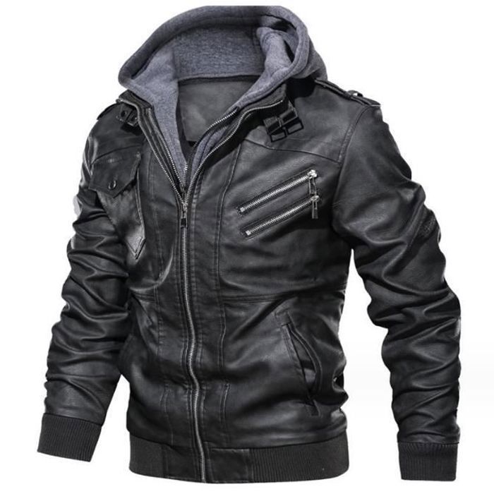 MANTEAU CABAN PARDESSUS Veste Hiver Homme Chaude Zipp e Hiver