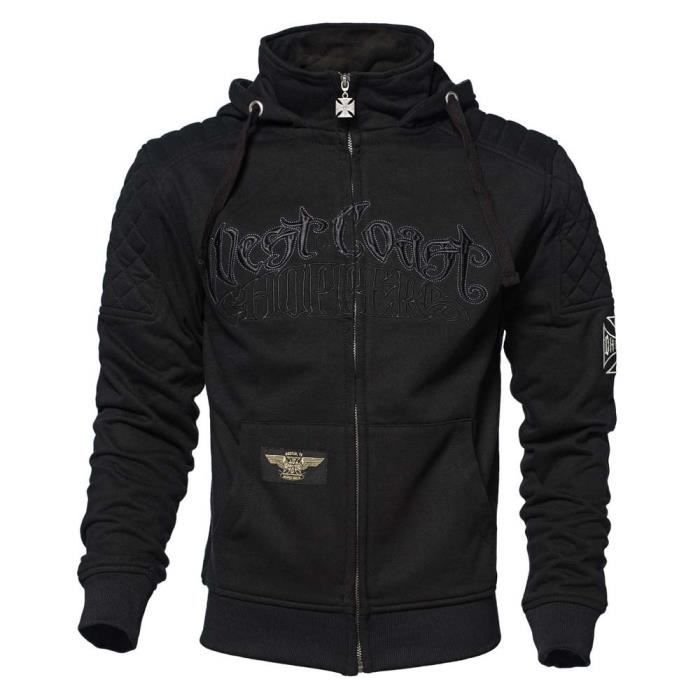 Sweat à Capuche Unisexe Imprimé West Coast - Style Streetwear Décontracté