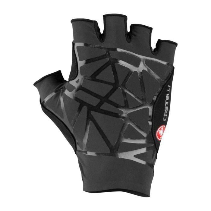 Gants de vélo Castelli Icon Race unisexes noirs pour cyclo-cross