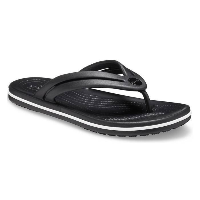 Tongs Crocs Crocband Flip W Noir Femme Adulte Cdiscount Sport