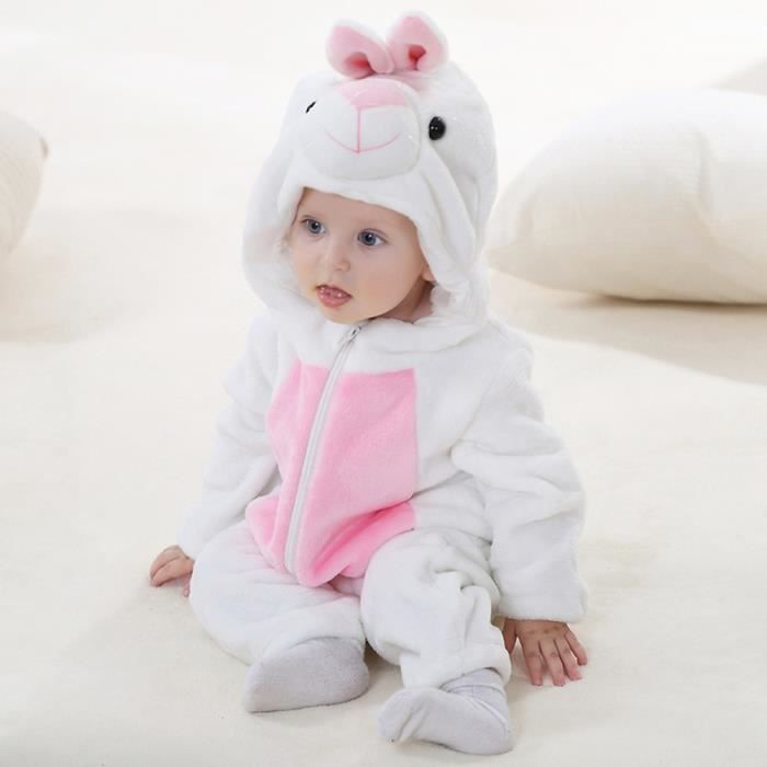 Combinaison Pyjama Bébé Déguisement Barboteuse Unisexe Animal Greno