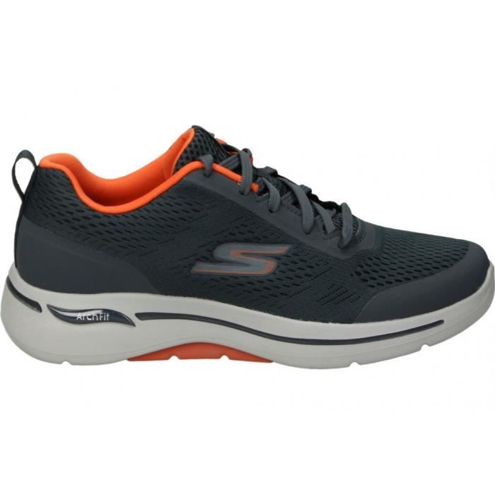 Skechers Chaussures Homme Skechers 216116-CCOR Gris - Lacets plats - Dessus en textile