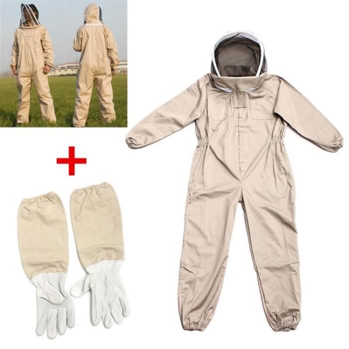 Costume Apiculture Abeille Avec Gants Anti-abeille Protection ecelenapiculture