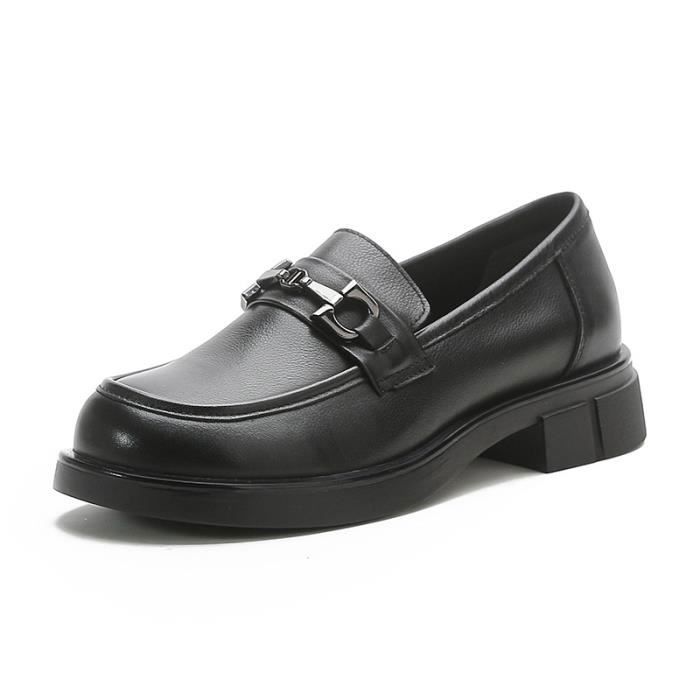 Mocassins NYLA En Cuir Noir Taille 9 Femme - Vintage Années 1990, Neufs Dans Leur Emballage