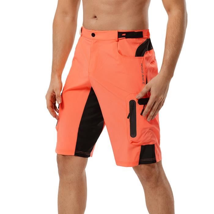 Short de VTT pour homme Rose Respirant Baggy Course de