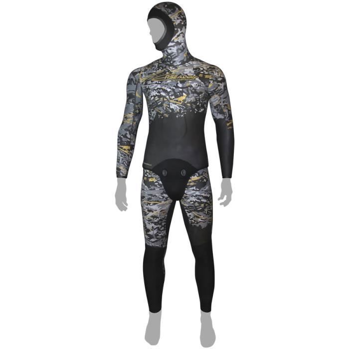 Veste de plongée Epsealon Fusion Skin SD 7mm - gris/noir - XL Veste de plongée Epsealon Fusion Skin SD 7mm - gris/noir - XL