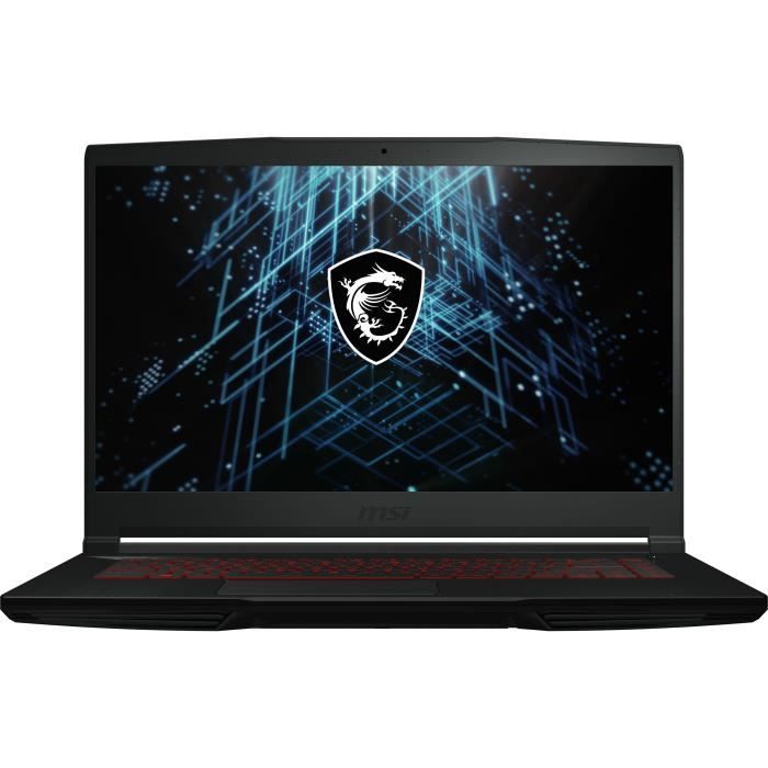 PC Portable Gamer MSI GF63 Thin 11UC 1251XFR 156 FHD 144Hz Core i5 11400H RAM 8 Go 512 SSD RTX 3050 4 Go Sans windows
