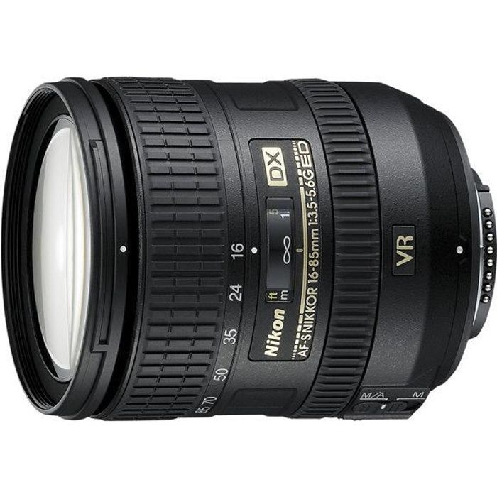 Objectif Nikon AF DX 16 85 mm f35 56G ED VR