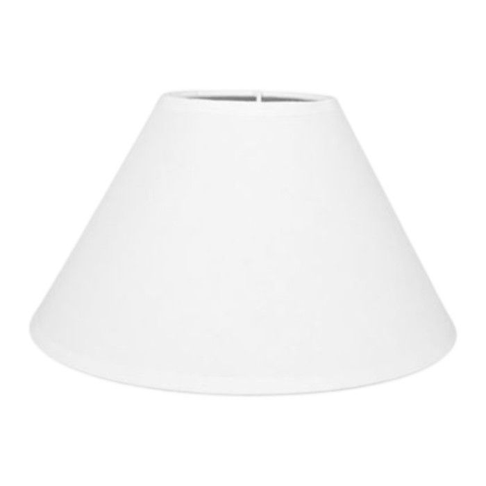 Abat-jour - Rond - Blanc - Pour lampe - Base 25 cm - Culot E27 avec réducteur Abat-jour - Rond - Blanc - Pour lampe - Base 25 cm - Culot E27 avec réducteur