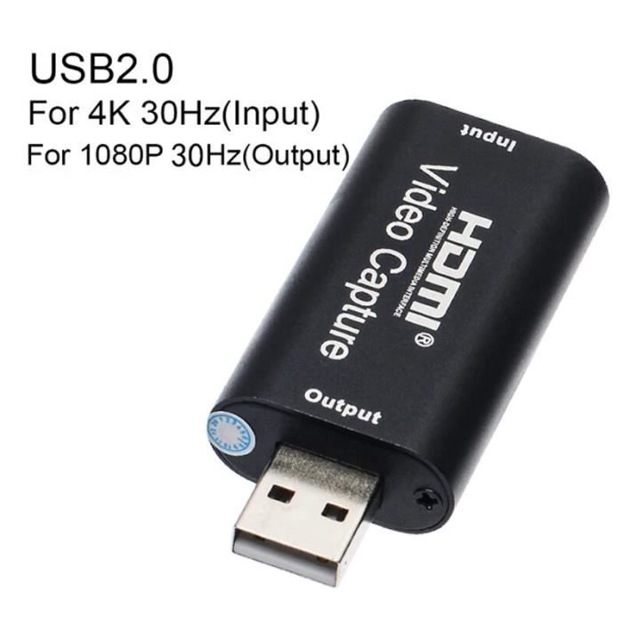 Carte D'acquisition Vidéo Newhope – 4K HDMI Vers USB-C 3.0, 60Hz, Grise, Compacte