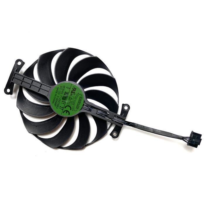 Ventilateur De Remplacement Pour Carte Graphique MSI Radeon R7950 - 75mm, 4 Broches, FD8015U12S