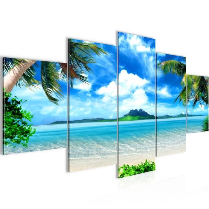 Tableau Sur Toile Palmier – 120x80 Cm – Impression Numérique – Visario – Prêt à Accrocher
