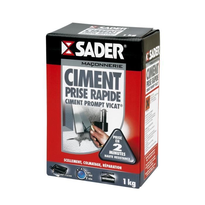 Boite de ciment prompt vicat SADER - 1kg - haute résistance à la corrosion