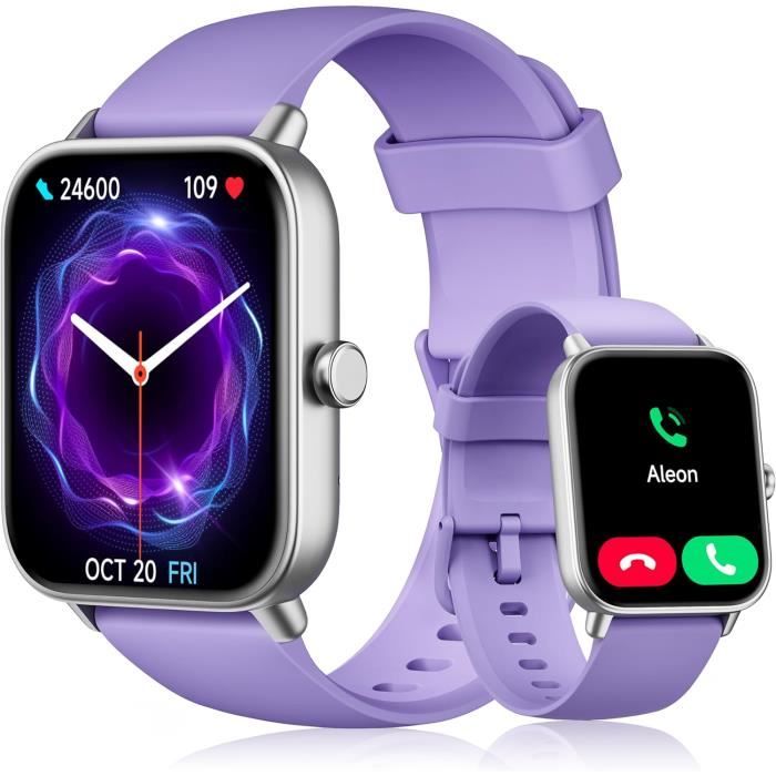 Gydom Montre Connectée Femme [Alexa intégrée/Appel Bluetooth], 1.8