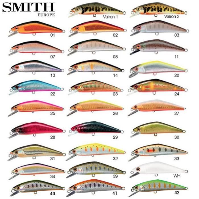 Leurre Coulant SMITH AR HD Minnow 62mm 4,8g - Fluo 10 (ref 9512) Pour Truite
