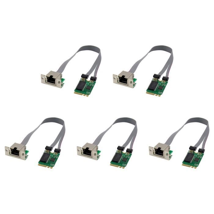 Carte contrôleur réseau M2 M.2 NGFF PCIe B M Key 10 Gigabit RJ45 LAN