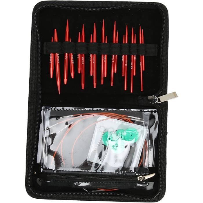 Trousse aiguilles à tricoter circulaires KnitPro Deluxe Spectra