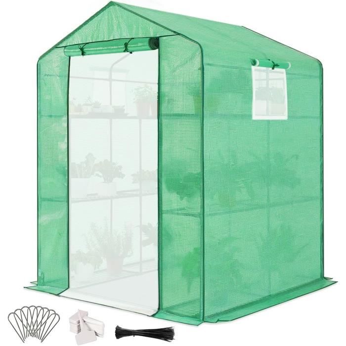 Jyibinee Housse De Serre Inodore 143 X 143 X 195 Cm PE Jyibinee Housse De Serre Inodore 143 X 143 X 195 Cm PE