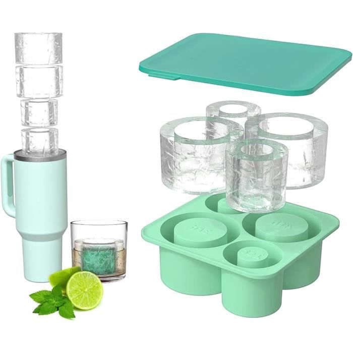 3 Pcs Bac A Glacons Avec Couvercle Bebe, 24 Emplacements Chacun Bac Glacon Pour Boissons Au