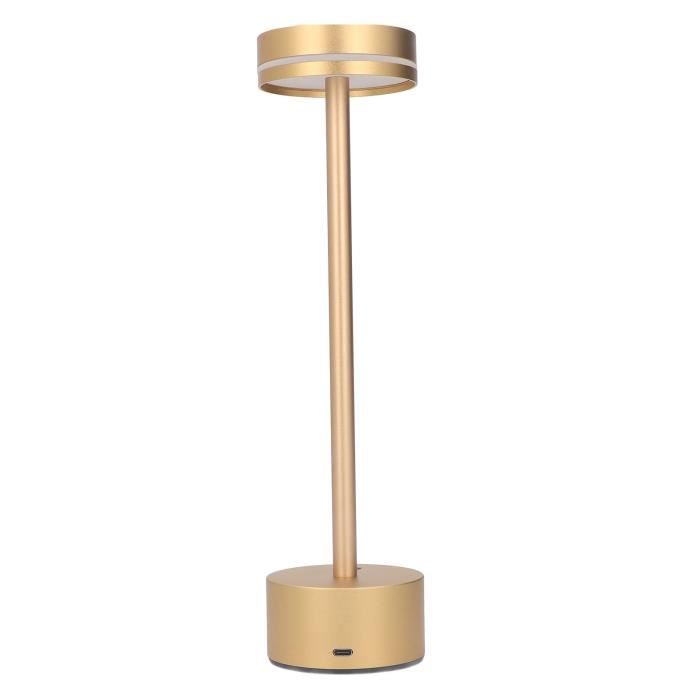 SURENHAP lampe de table LED rechargeable Lampe de table sans fil 3 couleurs lampe de bureau LED rechargeable avec deco poser Or
