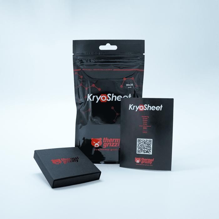 Thermal Grizzly – KryoSheet Wärmeleitpad – Performances constamment bonnes – 38 x 38 mm
