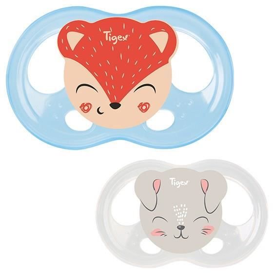 TIGEX 2 Sucettes Soft Touch Silicone Taille 6-18 m Ourson Chat - Cdiscount  Puériculture & Eveil bébé