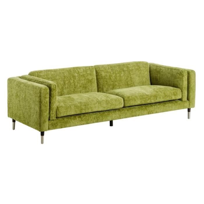 Distracción Palpitar vestirse Canapé 3 places Velours vert clair - FUNCHAL - L 240 x l 95 x H 75 - Cdiscount Maison Distracción Palpitar vestirse Canapé 3 places Velours vert clair - FUNCHAL - L 240 x l 95 x H 75 - Cdiscount Maison
