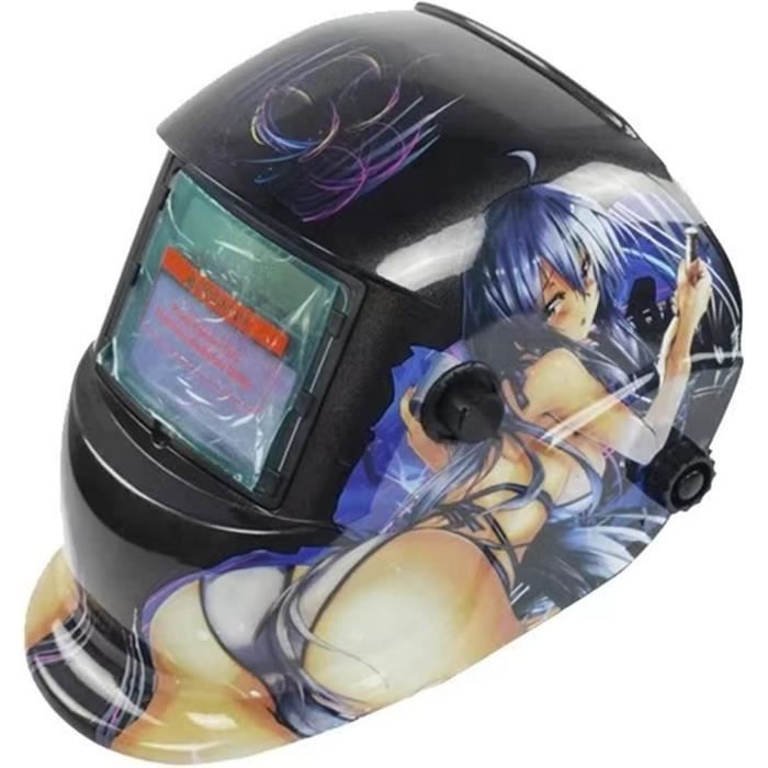 HXZVOGEN Casque De Soudage Automatique Solaire - Masque True Color 4 Capteurs Shade 4/5-9/9-13