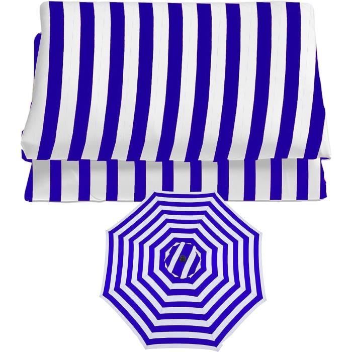 AHANDMAKER Kit Toile Remplacement Chaise Réalisateur Rayée - Toile Portable Avec Bâtons Bois Pour Chaise Directeur