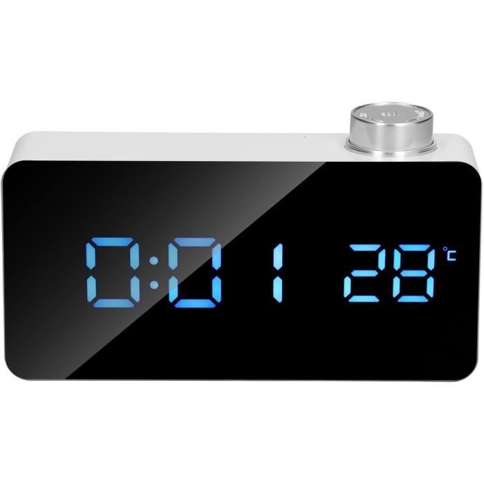 Réveil Numérique À Led, Horloge De Chevet Avec Grand Écran Led Et