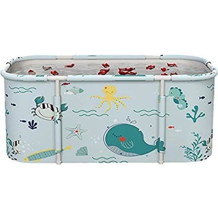 Baignoire Pliable Bébé, 2 En 1 Baignoire Pour Enfant 0 à 8 Ans Avec