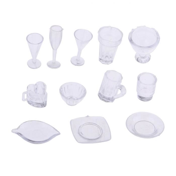 Lot De 15 Pièces De Vaisselle Pour Poupées