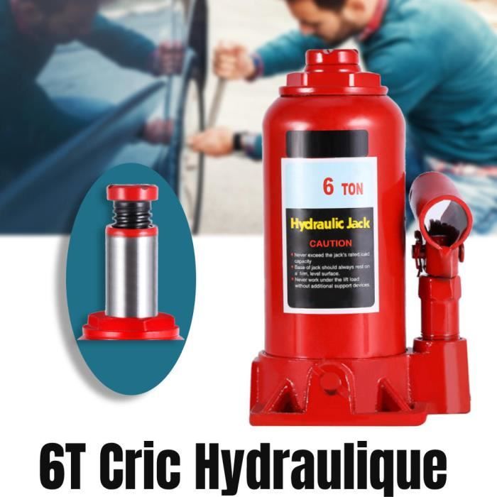 BAOSHISHAN 6 Tonnes Cric Hydraulique Bouteille Double Vérin - Levage 16 à 40 Cm - Outil Auto Robuste
